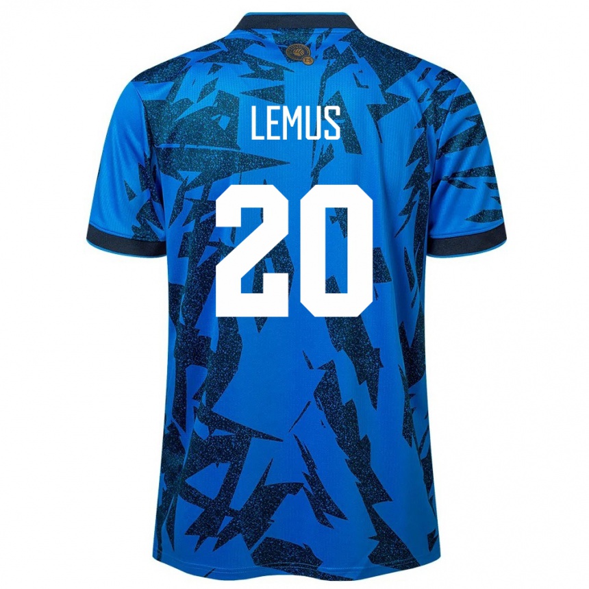 Niño Fútbol Camiseta El Salvador Diego Lemus #20 Azul 1ª Equipación 24-26