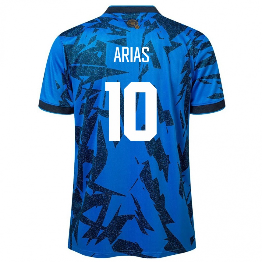 Niño Fútbol Camiseta El Salvador Cristopher Arias #10 Azul 1ª Equipación 24-26