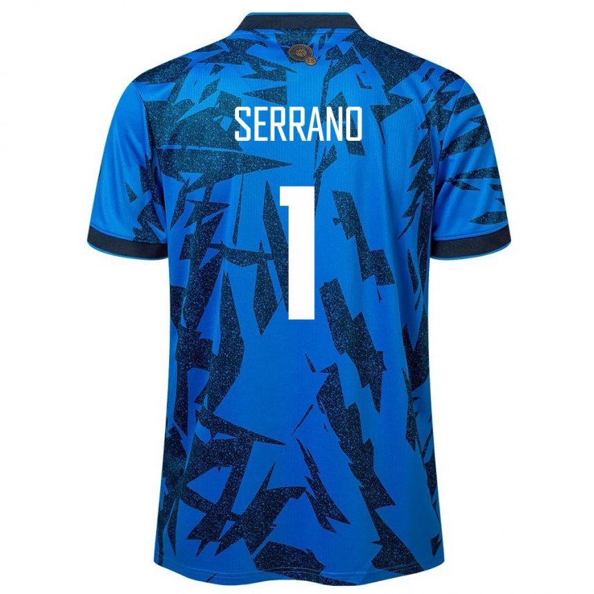 Niño Fútbol Camiseta El Salvador Idalia Serrano #1 Azul 1ª Equipación 24-26