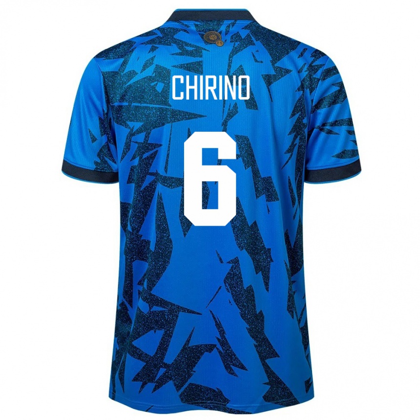 Niño Fútbol Camiseta El Salvador Alejandra Chirino #6 Azul 1ª Equipación 24-26