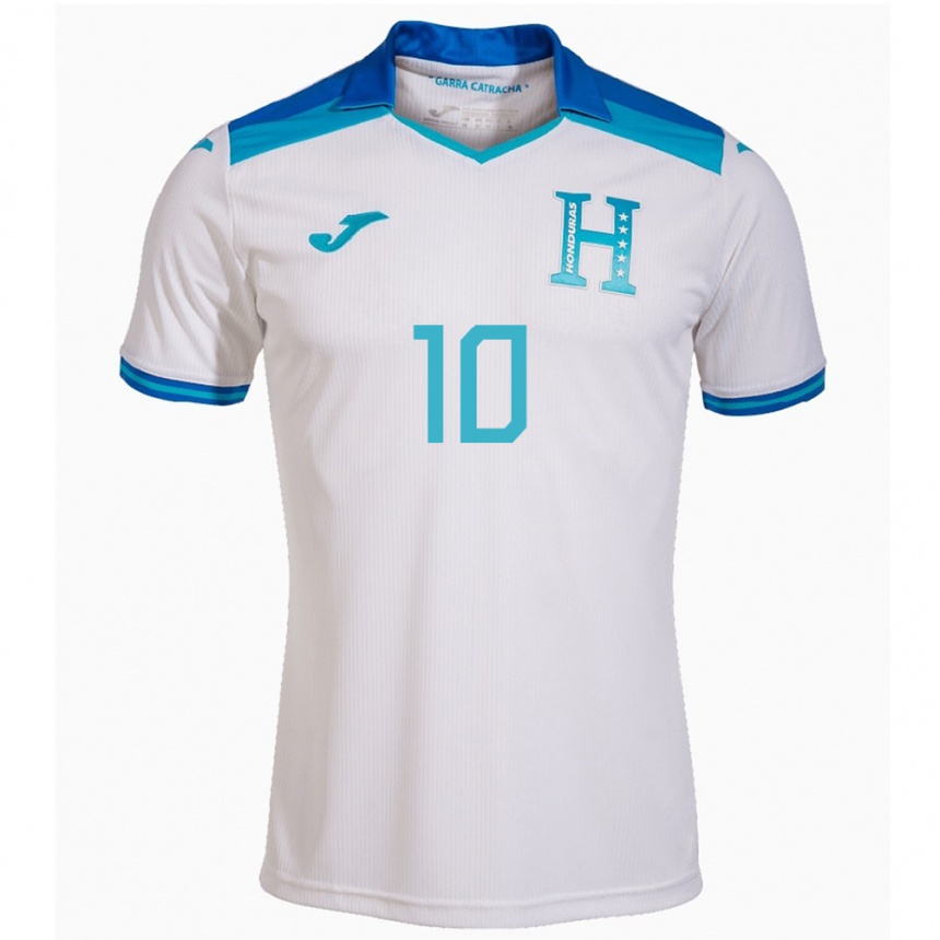 Niño Fútbol Camiseta Honduras Roberto Osorto #10 Blanco 1ª Equipación 24-26