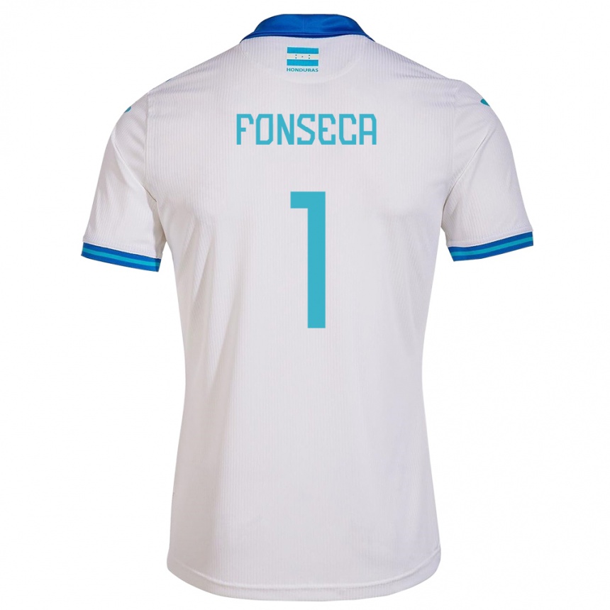 Niño Fútbol Camiseta Honduras Harold Fonseca #1 Blanco 1ª Equipación 24-26