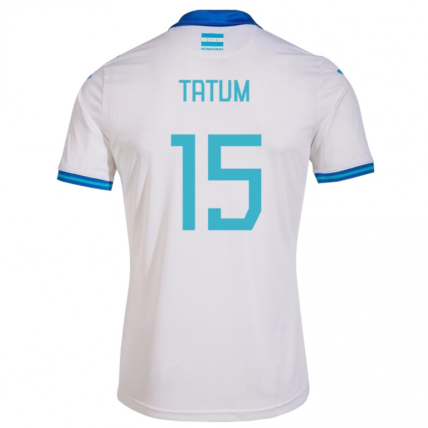 Niño Fútbol Camiseta Honduras Anfronit Tatum #15 Blanco 1ª Equipación 24-26