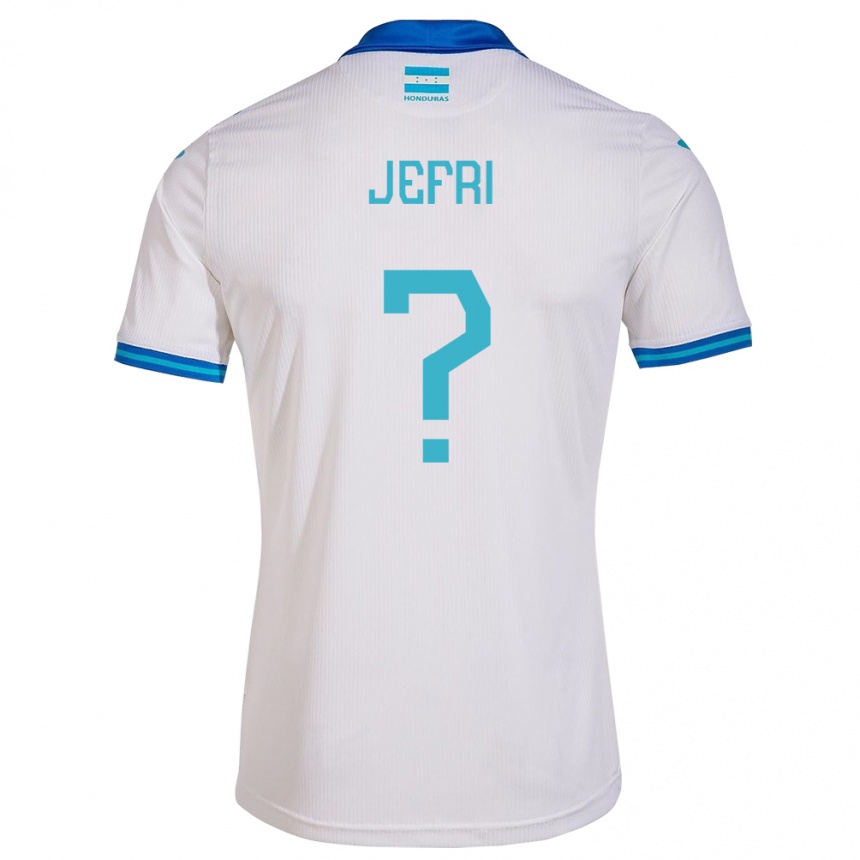 Niño Fútbol Camiseta Honduras Jefri Martínez #0 Blanco 1ª Equipación 24-26