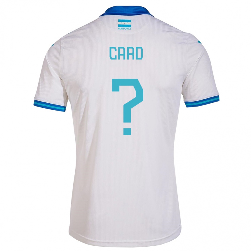 Niño Fútbol Camiseta Honduras Samuel Card #0 Blanco 1ª Equipación 24-26