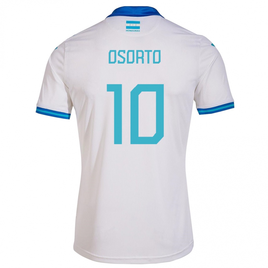 Niño Fútbol Camiseta Honduras Roberto Osorto #10 Blanco 1ª Equipación 24-26