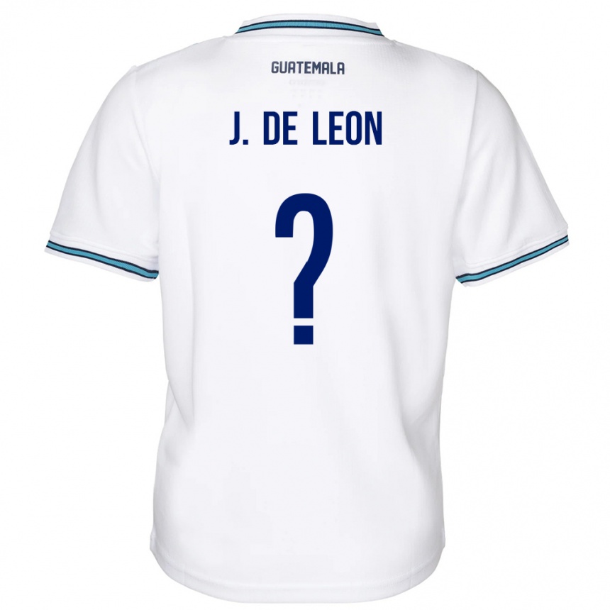 Niño Fútbol Camiseta Guatemala Jose De Leon #0 Blanco 1ª Equipación 24-26