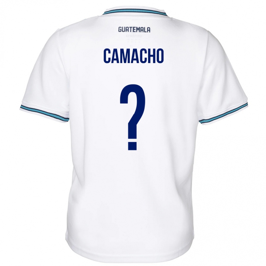 Niño Fútbol Camiseta Guatemala Samuel Camacho #0 Blanco 1ª Equipación 24-26