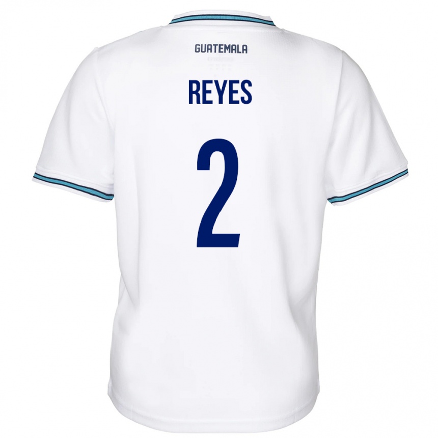 Niño Fútbol Camiseta Guatemala Samantha Reyes #2 Blanco 1ª Equipación 24-26