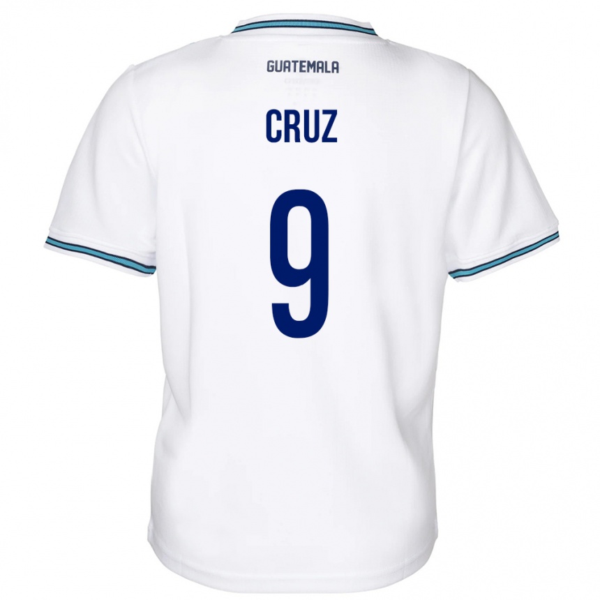 Niño Fútbol Camiseta Guatemala Celsa Cruz #9 Blanco 1ª Equipación 24-26