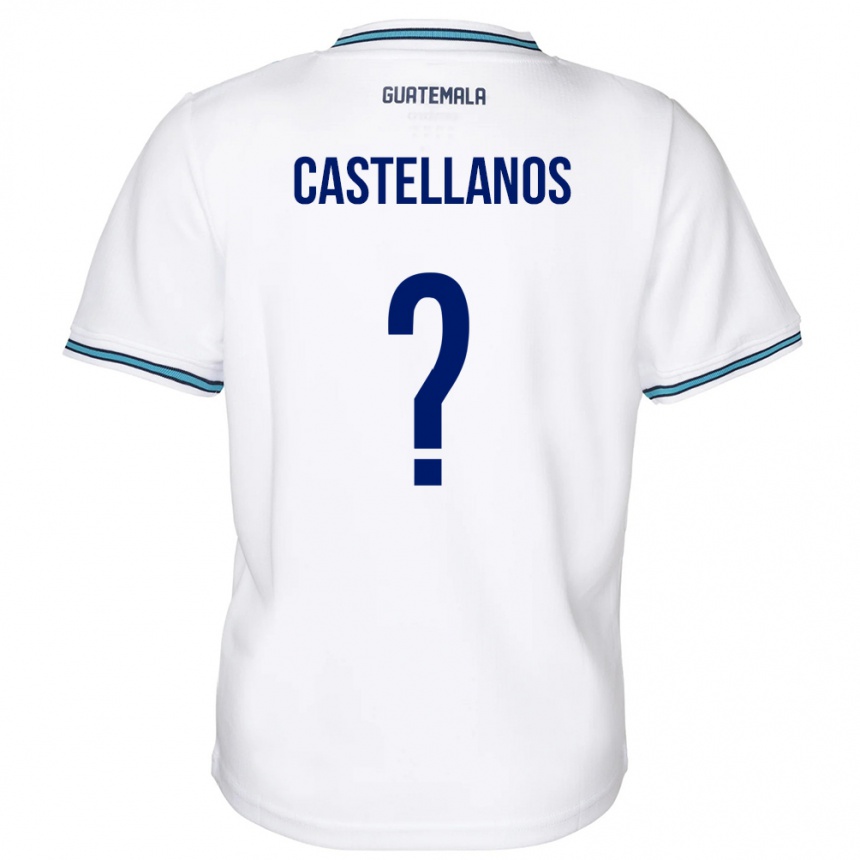 Niño Fútbol Camiseta Guatemala Jezmin Castellanos #0 Blanco 1ª Equipación 24-26