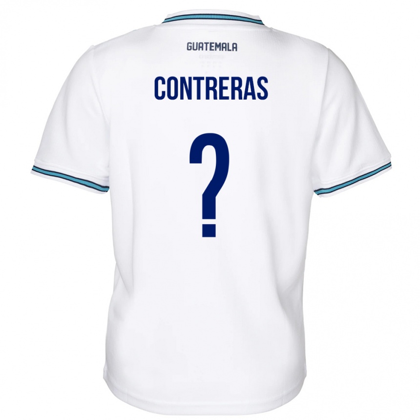 Niño Fútbol Camiseta Guatemala Betzael Contreras #0 Blanco 1ª Equipación 24-26