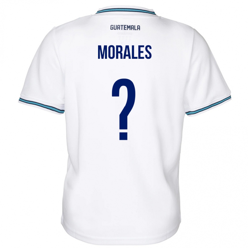 Niño Fútbol Camiseta Guatemala Karla Morales #0 Blanco 1ª Equipación 24-26