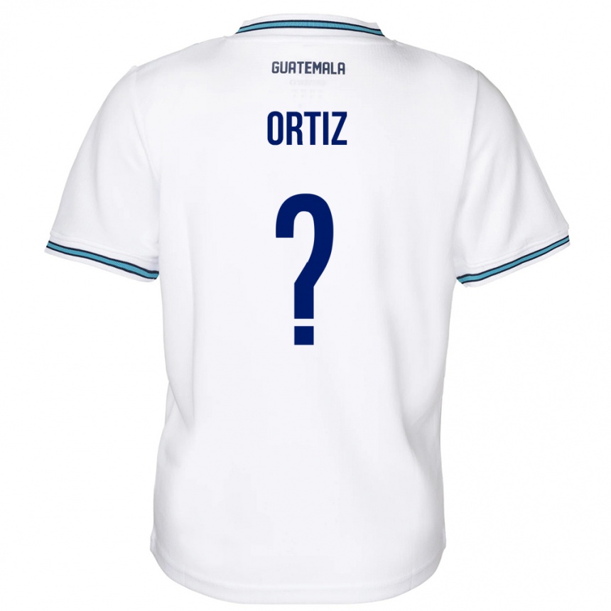 Niño Fútbol Camiseta Guatemala Jenifer Ortiz #0 Blanco 1ª Equipación 24-26