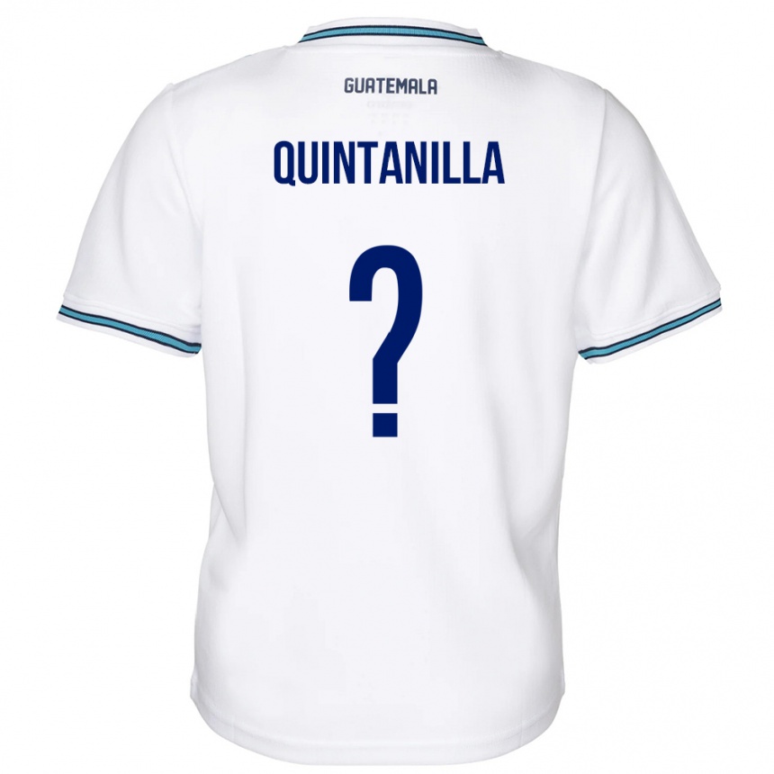 Niño Fútbol Camiseta Guatemala Anayelli Quintanilla #0 Blanco 1ª Equipación 24-26