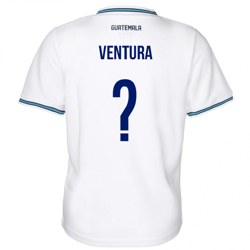 Niño Fútbol Camiseta Guatemala Lesly Ventura #0 Blanco 1ª Equipación 24-26