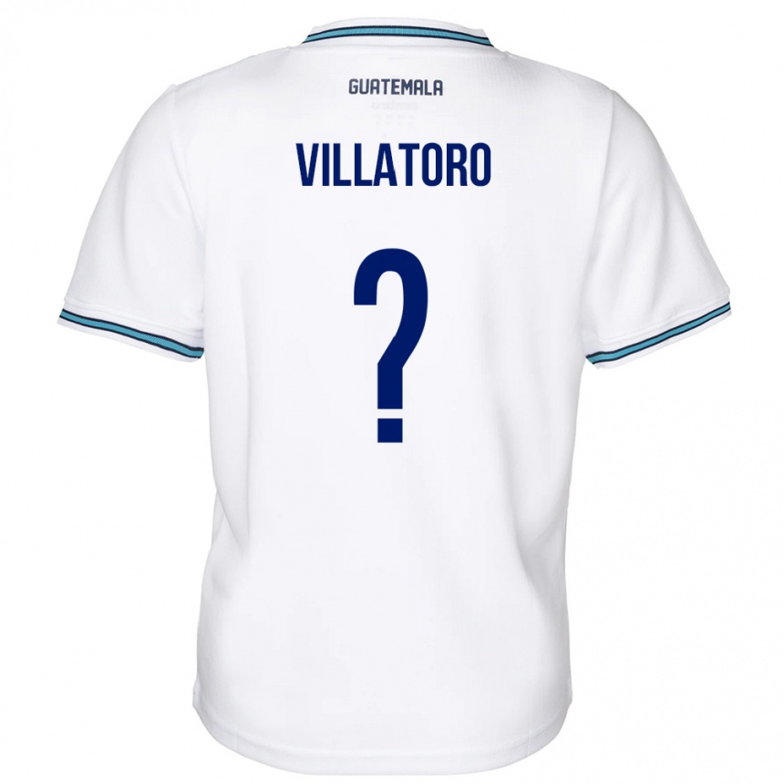 Niño Fútbol Camiseta Guatemala Grace Villatoro #0 Blanco 1ª Equipación 24-26