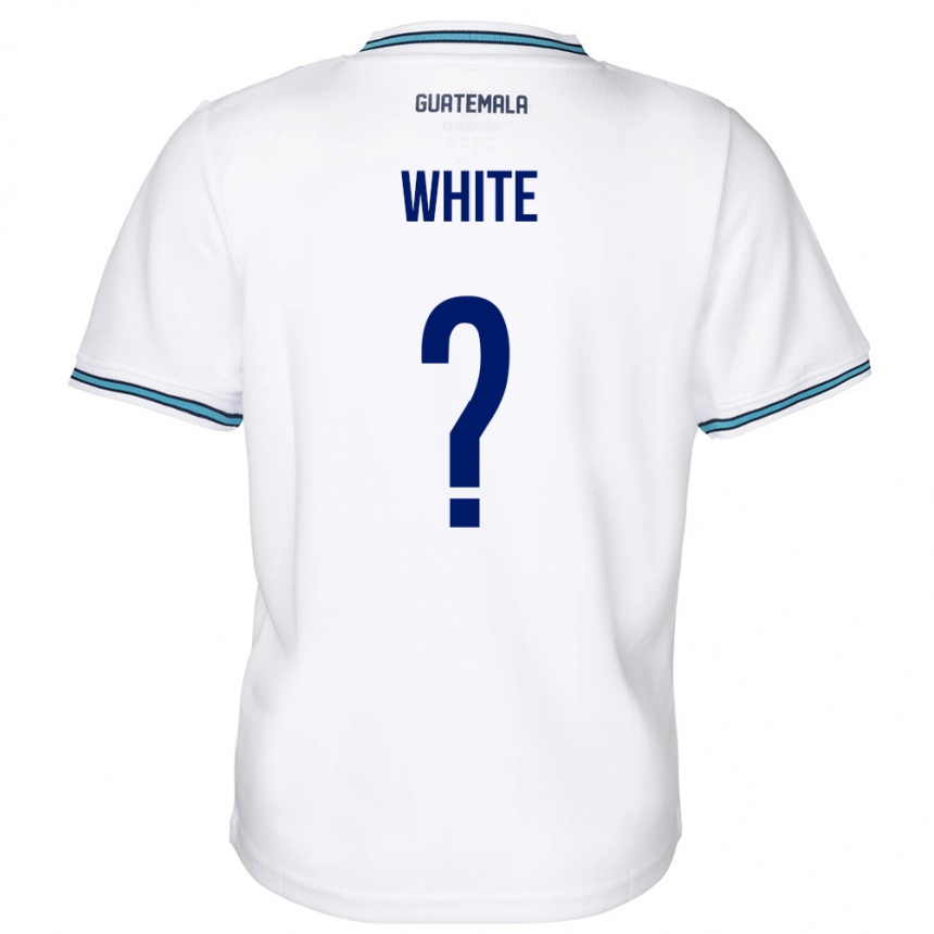 Niño Fútbol Camiseta Guatemala Megan White #0 Blanco 1ª Equipación 24-26