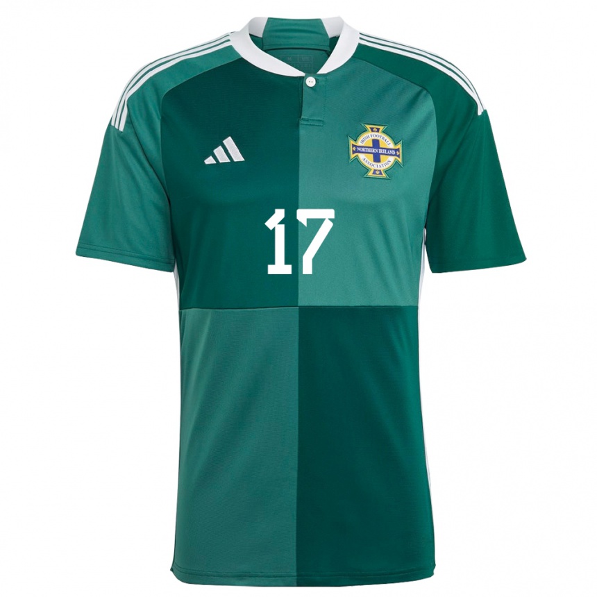 Niño Fútbol Camiseta Irlanda Del Norte Alex Watson #17 Verde 1ª Equipación 24-26