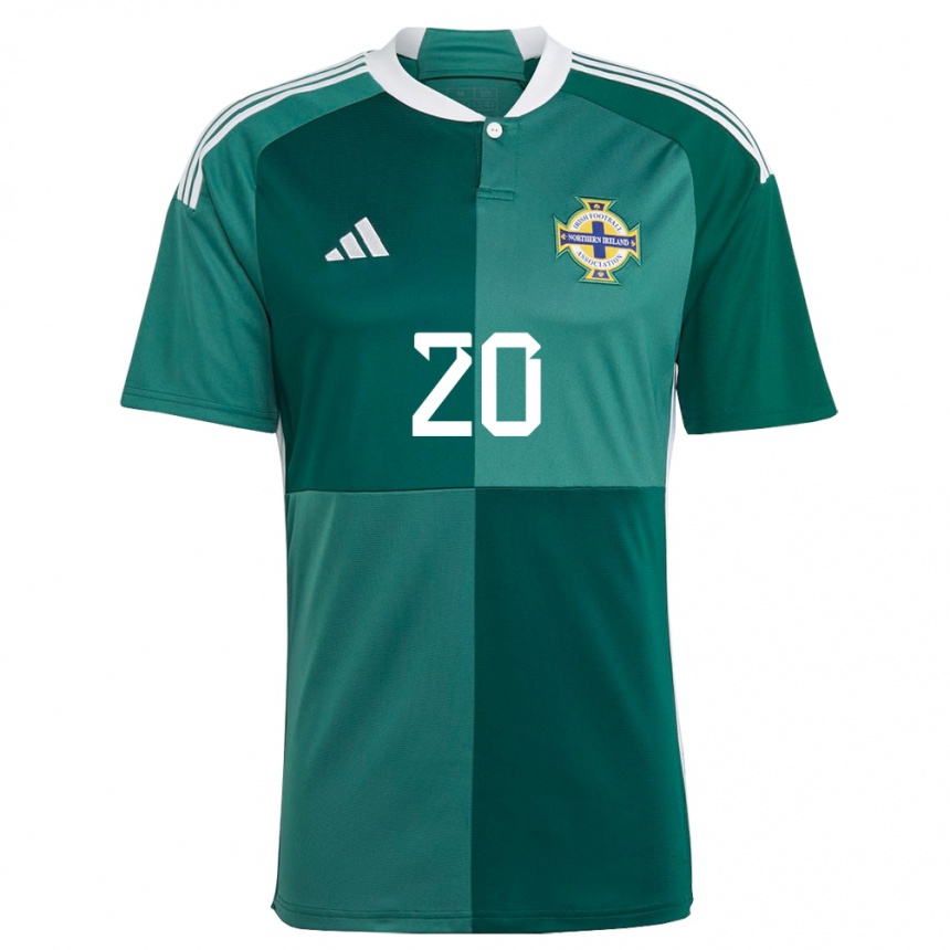 Niño Fútbol Camiseta Irlanda Del Norte Ceadach O’neill #20 Verde 1ª Equipación 24-26