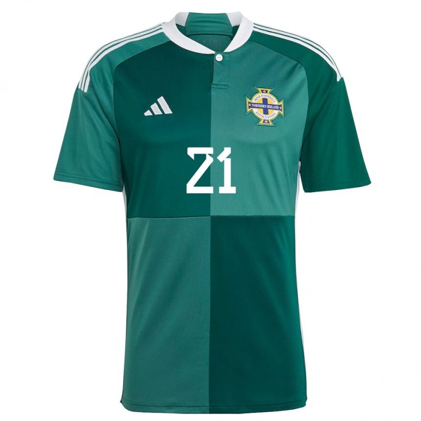 Niño Fútbol Camiseta Irlanda Del Norte Kerry Beattie #21 Verde 1ª Equipación 24-26