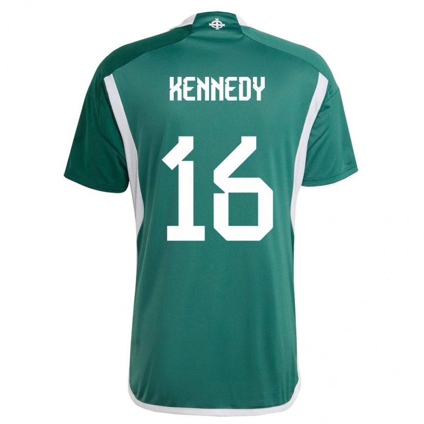 Niño Fútbol Camiseta Irlanda Del Norte Matty Kennedy #16 Verde 1ª Equipación 24-26