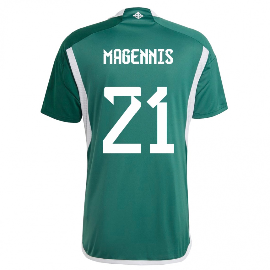 Niño Fútbol Camiseta Irlanda Del Norte Josh Magennis #21 Verde 1ª Equipación 24-26