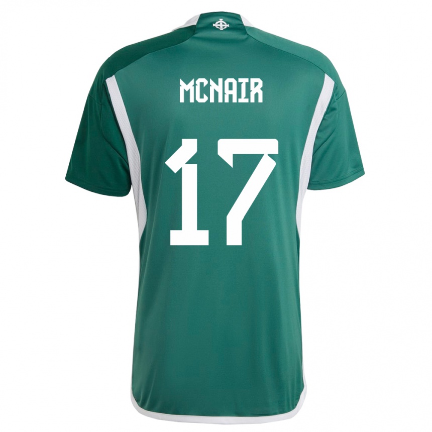 Niño Fútbol Camiseta Irlanda Del Norte Paddy Mcnair #17 Verde 1ª Equipación 24-26