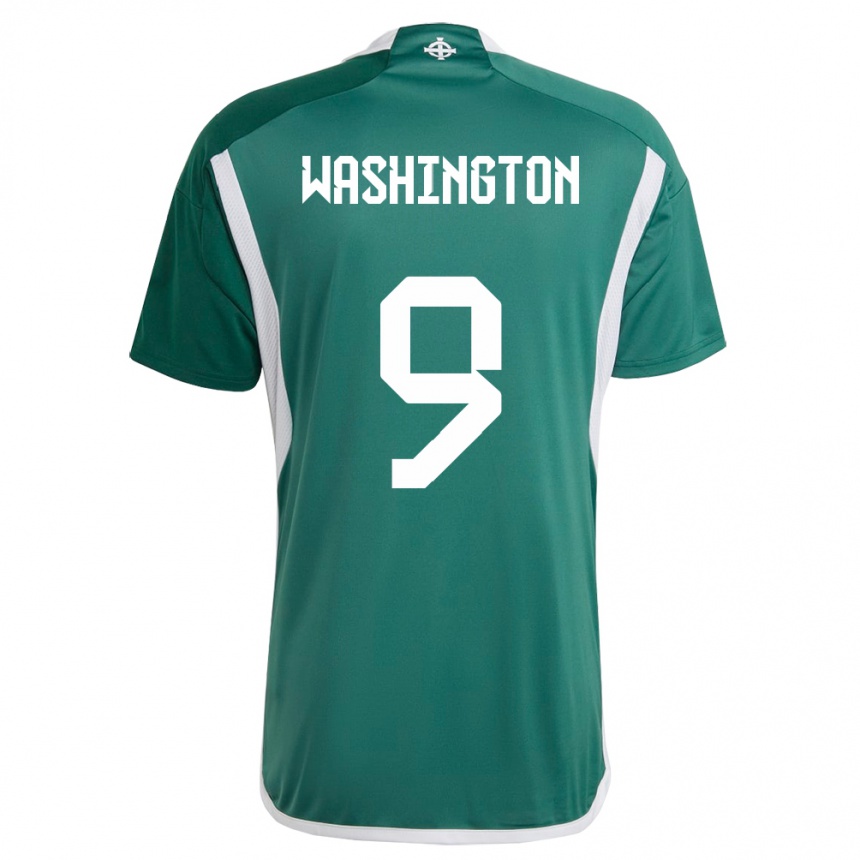 Niño Fútbol Camiseta Irlanda Del Norte Conor Washington #9 Verde 1ª Equipación 24-26