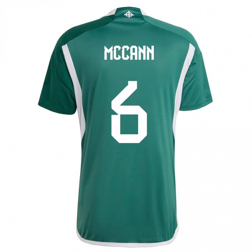 Niño Fútbol Camiseta Irlanda Del Norte Charlie Mccann #6 Verde 1ª Equipación 24-26