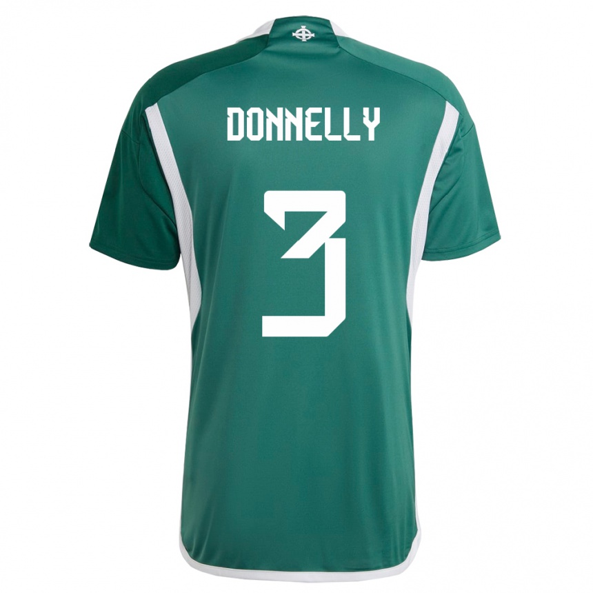 Niño Fútbol Camiseta Irlanda Del Norte Aaron Donnelly #3 Verde 1ª Equipación 24-26