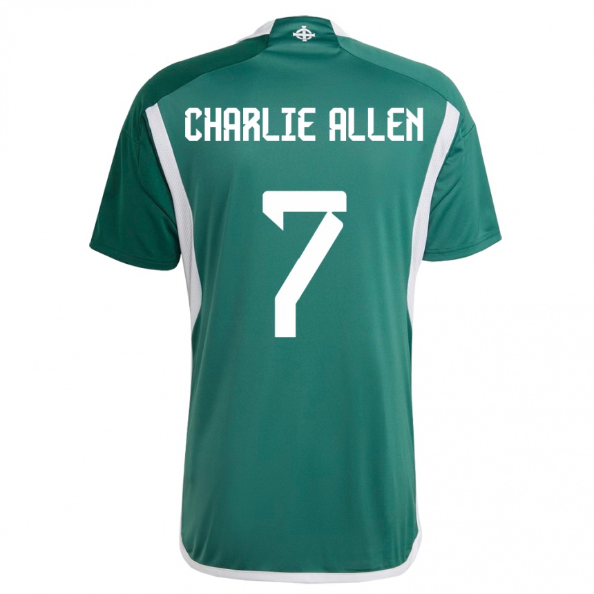 Niño Fútbol Camiseta Irlanda Del Norte Charlie Allen #7 Verde 1ª Equipación 24-26