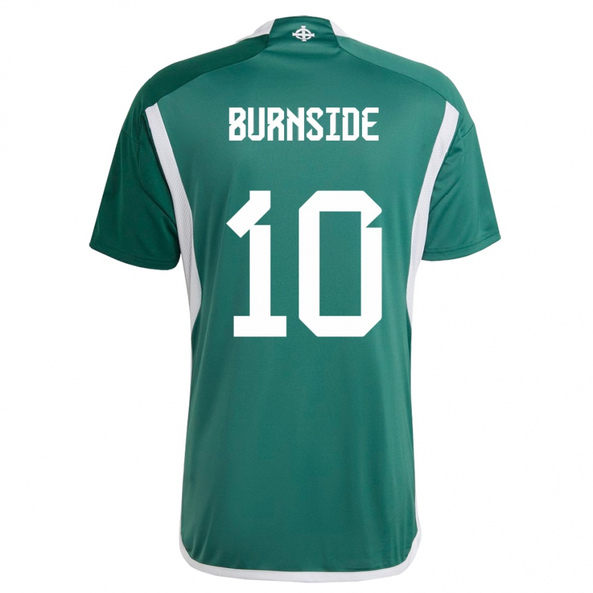 Niño Fútbol Camiseta Irlanda Del Norte Callum Burnside #10 Verde 1ª Equipación 24-26