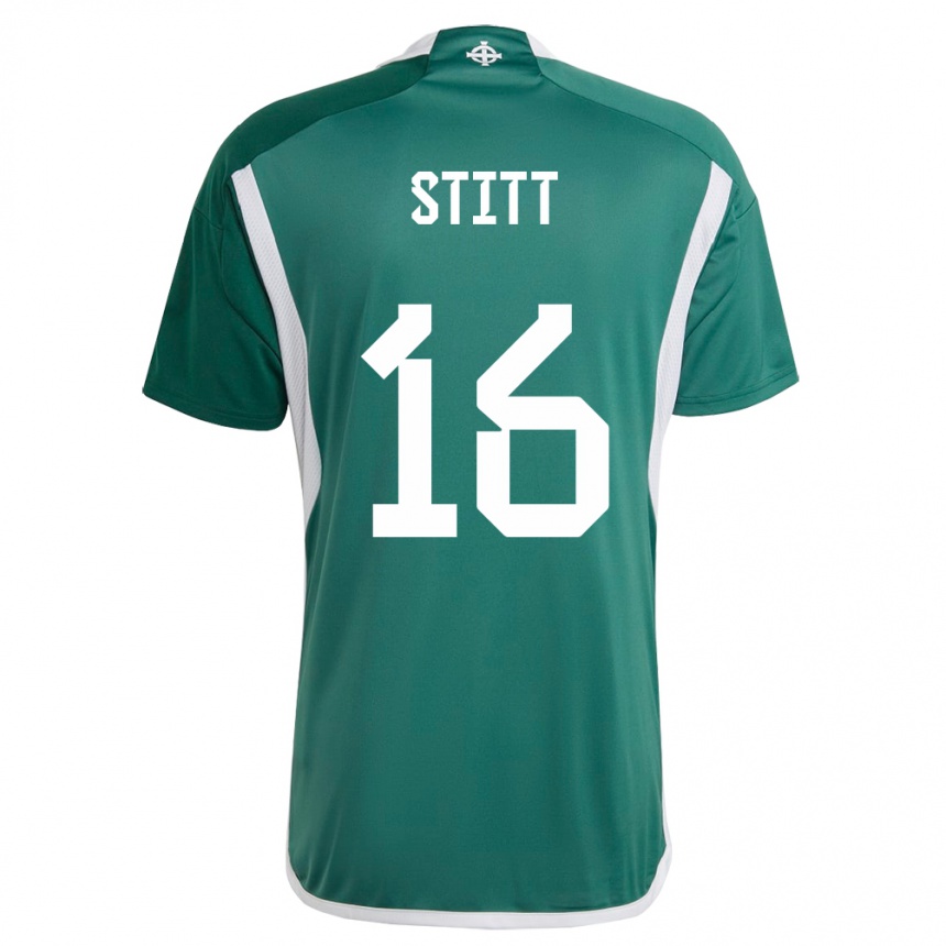 Niño Fútbol Camiseta Irlanda Del Norte Dylan Stitt #16 Verde 1ª Equipación 24-26