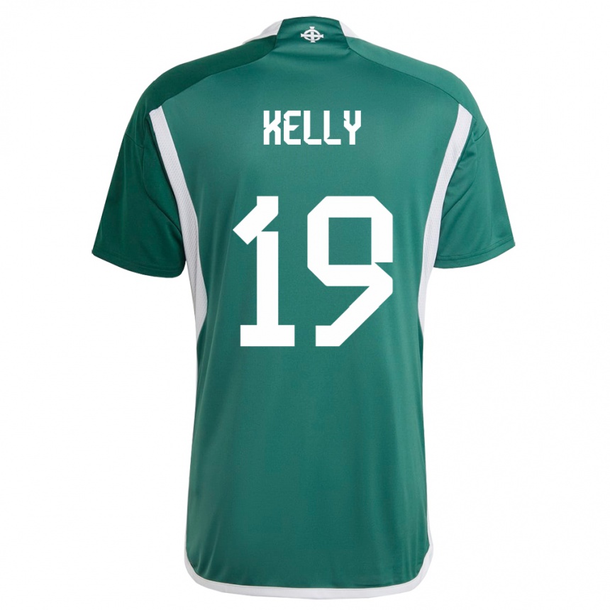 Niño Fútbol Camiseta Irlanda Del Norte Oscar Kelly #19 Verde 1ª Equipación 24-26
