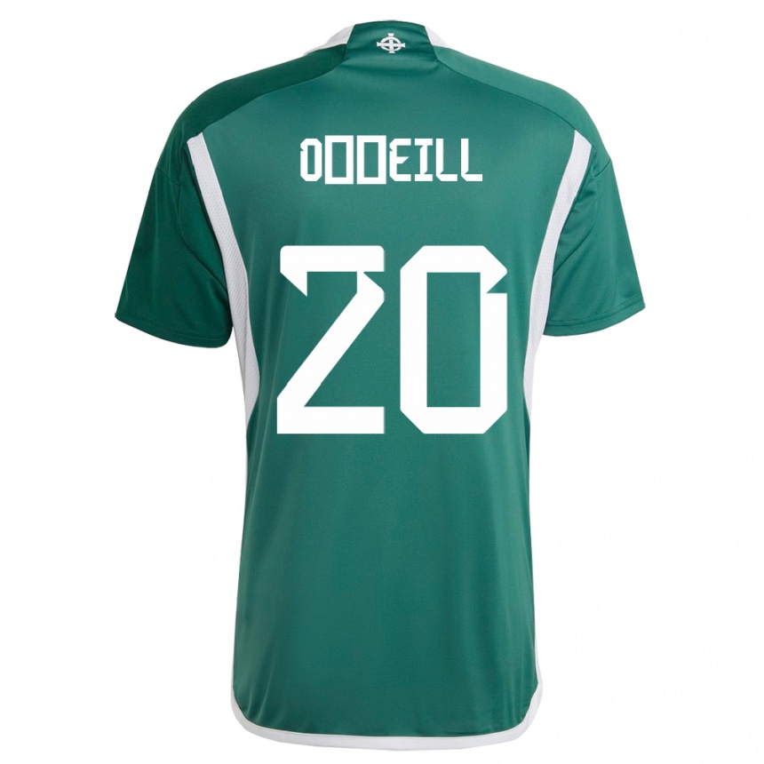 Niño Fútbol Camiseta Irlanda Del Norte Ceadach O’neill #20 Verde 1ª Equipación 24-26