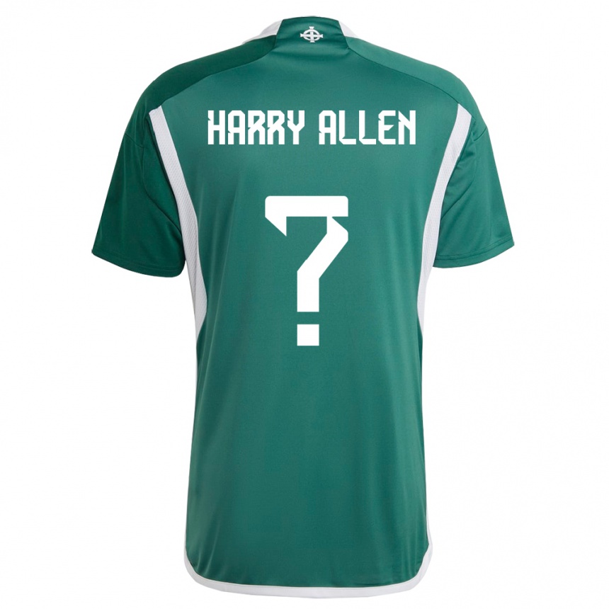 Niño Fútbol Camiseta Irlanda Del Norte Harry Allen #0 Verde 1ª Equipación 24-26