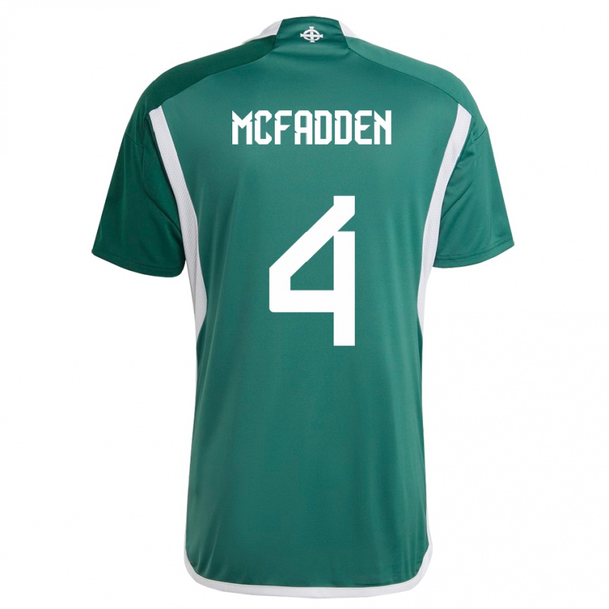 Niño Fútbol Camiseta Irlanda Del Norte Sarah Mcfadden #4 Verde 1ª Equipación 24-26