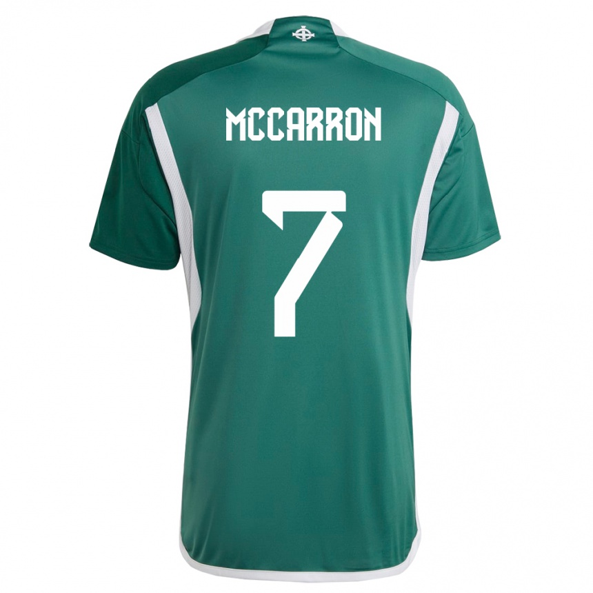 Niño Fútbol Camiseta Irlanda Del Norte Chloe Mccarron #7 Verde 1ª Equipación 24-26