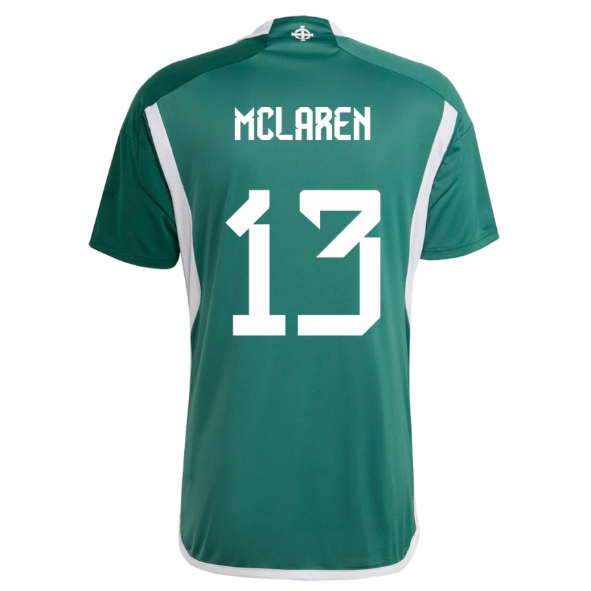 Niño Fútbol Camiseta Irlanda Del Norte Rachel Mclaren #13 Verde 1ª Equipación 24-26