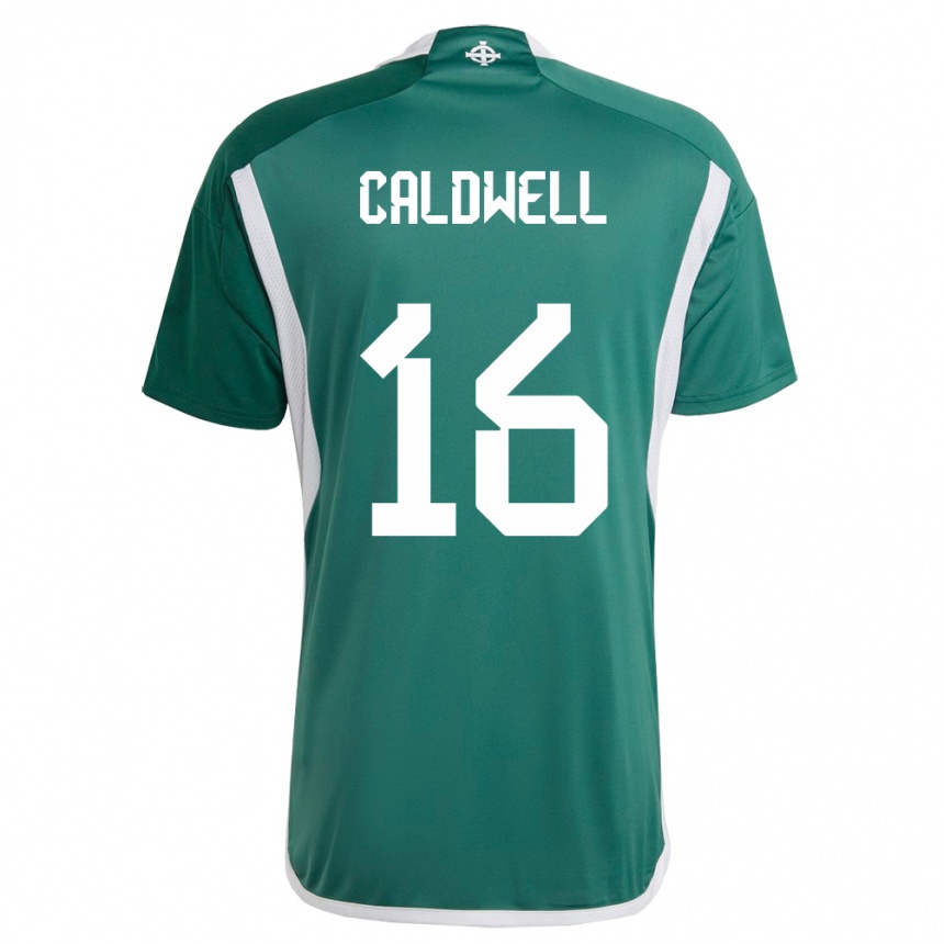 Niño Fútbol Camiseta Irlanda Del Norte Nadene Caldwell #16 Verde 1ª Equipación 24-26