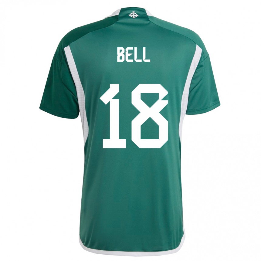 Niño Fútbol Camiseta Irlanda Del Norte Megan Bell #18 Verde 1ª Equipación 24-26