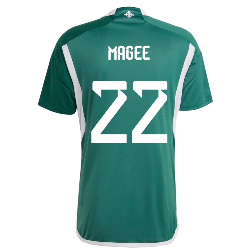 Niño Fútbol Camiseta Irlanda Del Norte Abbie Magee #22 Verde 1ª Equipación 24-26