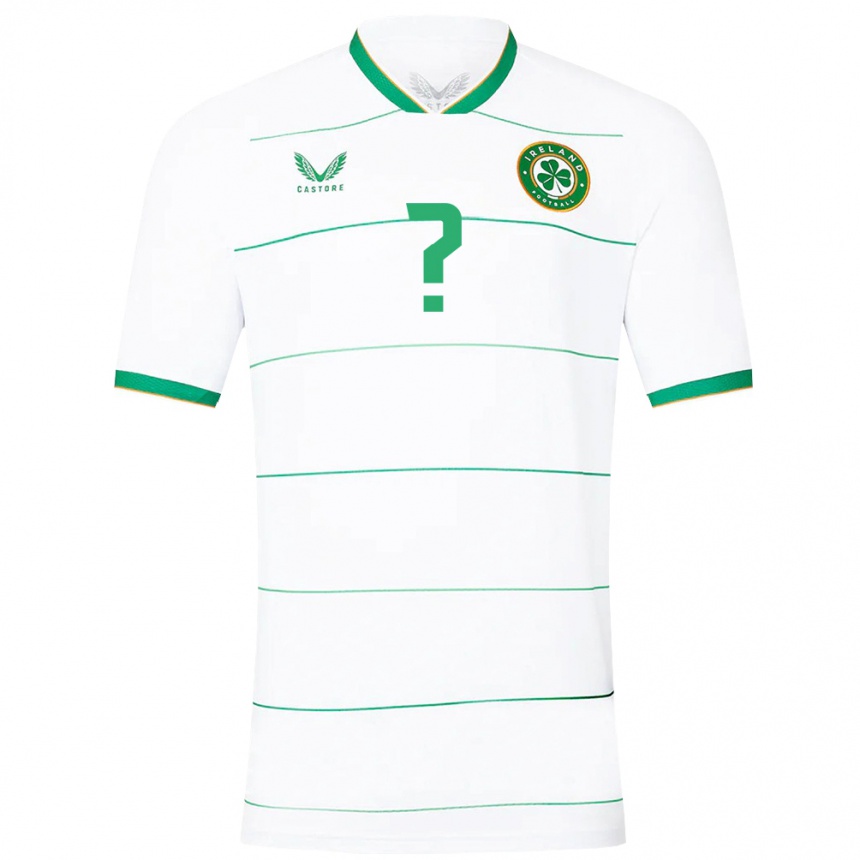 Niño Fútbol Camiseta Irlanda Adam Lennon #0 Blanco 2ª Equipación 24-26