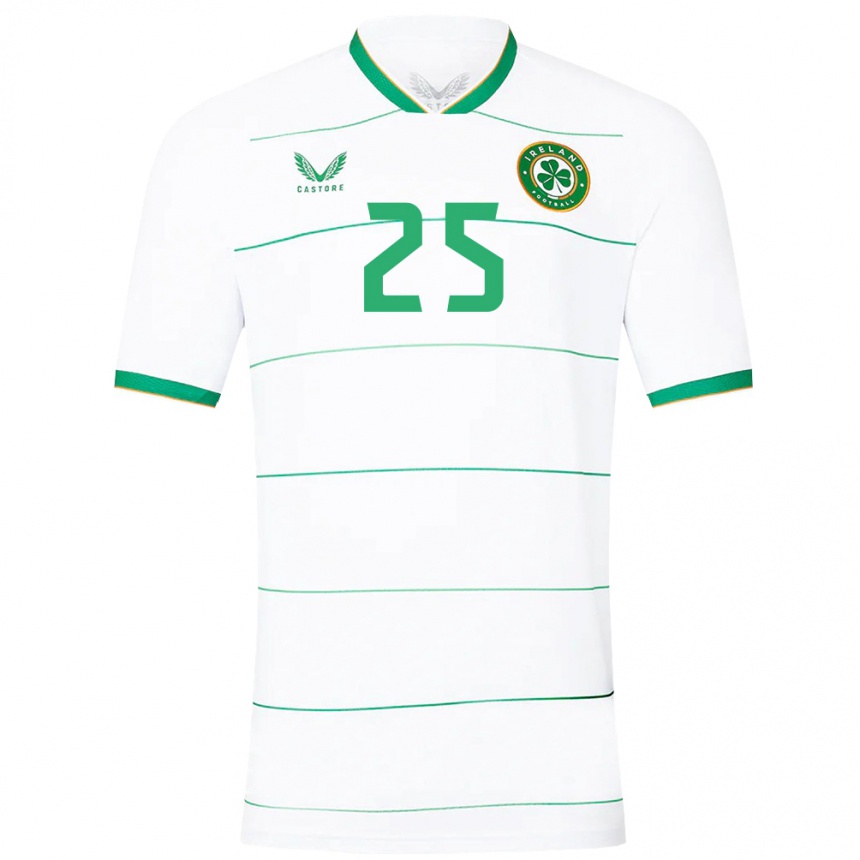 Niño Fútbol Camiseta Irlanda Megan Walsh #25 Blanco 2ª Equipación 24-26