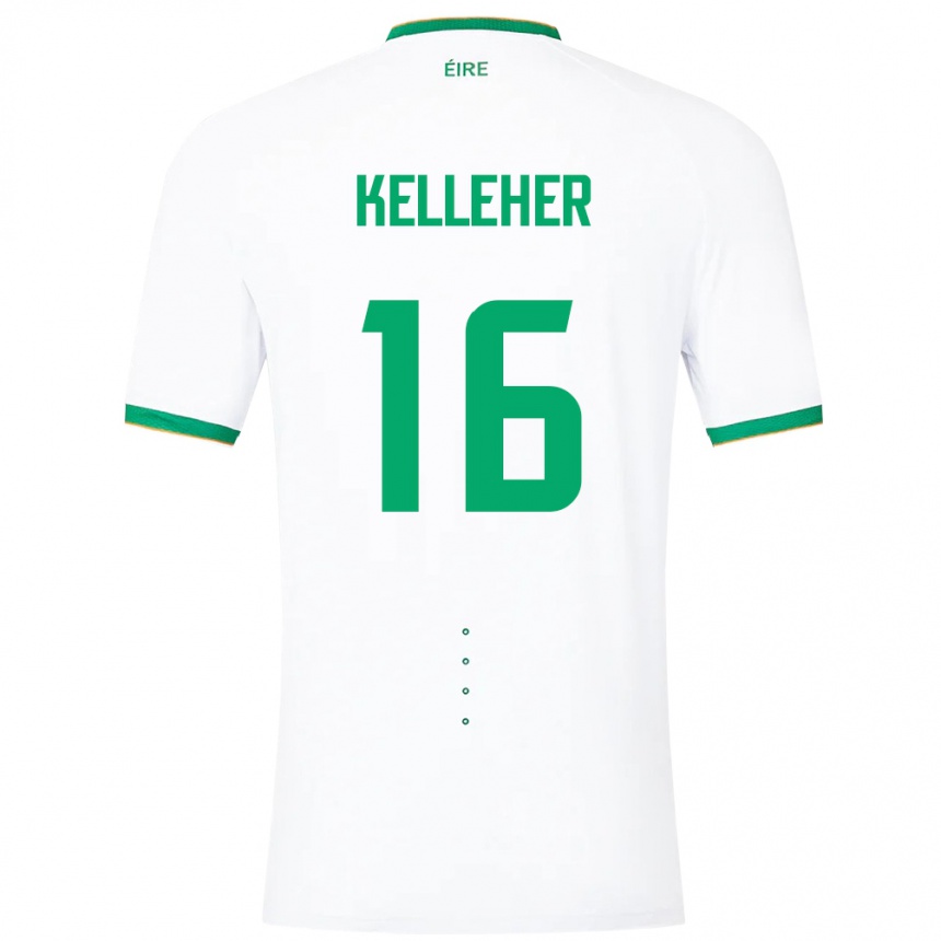 Niño Fútbol Camiseta Irlanda Caoimhín Kelleher #16 Blanco 2ª Equipación 24-26