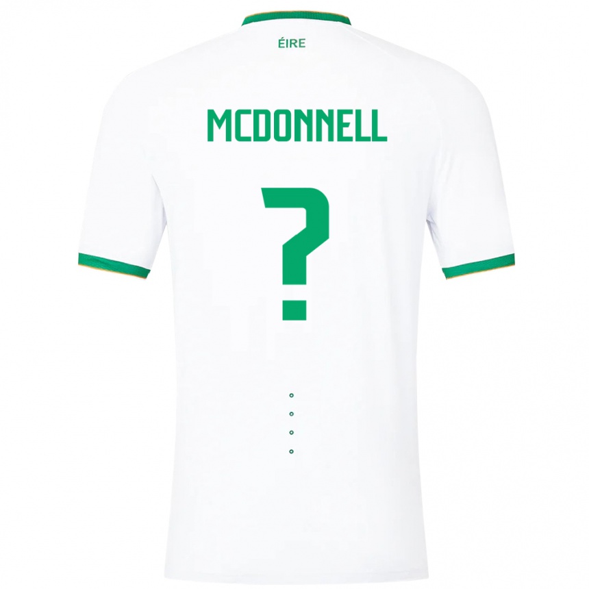 Niño Fútbol Camiseta Irlanda Grady Mcdonnell #0 Blanco 2ª Equipación 24-26