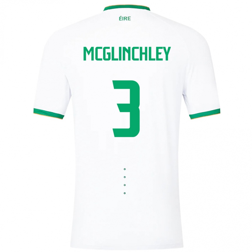 Niño Fútbol Camiseta Irlanda Harry Mcglinchley #3 Blanco 2ª Equipación 24-26