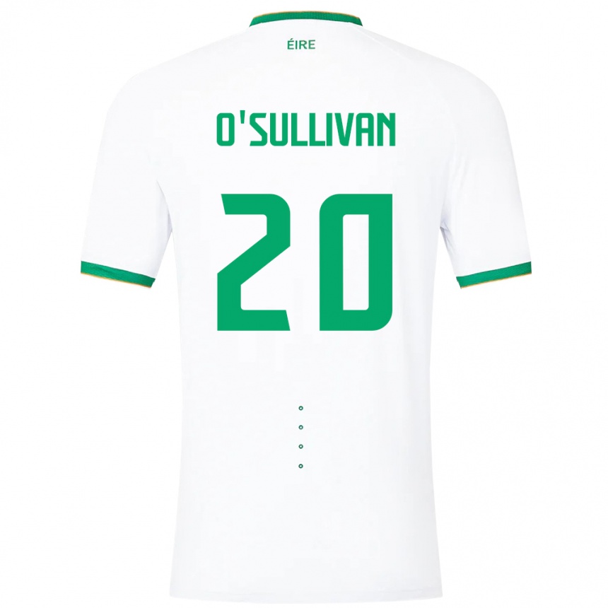 Niño Fútbol Camiseta Irlanda Cathal O'sullivan #20 Blanco 2ª Equipación 24-26
