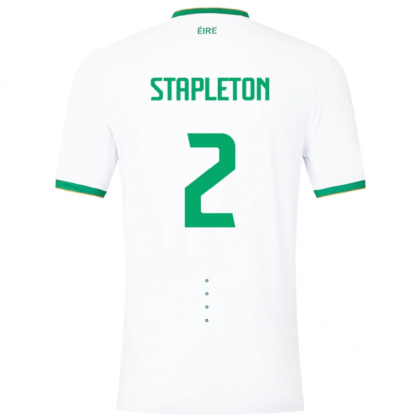 Niño Fútbol Camiseta Irlanda Jessie Stapleton #2 Blanco 2ª Equipación 24-26